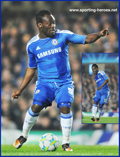 Michael Essien - Chelsea FC - Champions League Seasons  2011/12 to 2009/10.