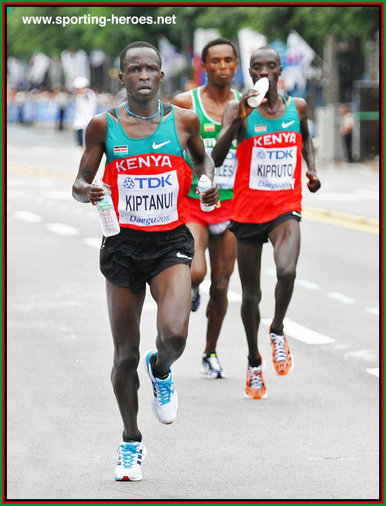 Eliud KIPTANUI - Kenya - 2011 World Championships 6th place in the marathon.