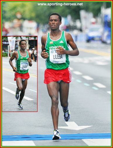 Feyisa LILESA - Ethiopia - Bronze medal 2011 World Championship - marathon.