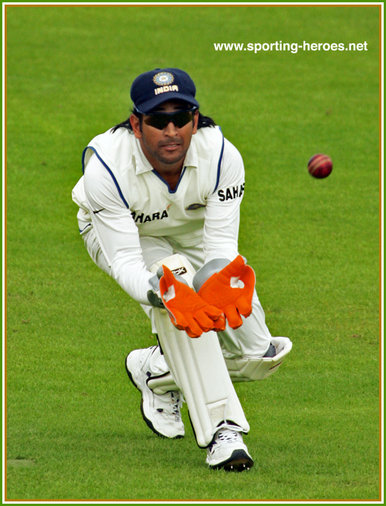 M S DHONI - India - Test Record v Pakistan