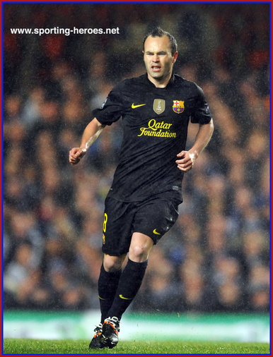 Andres Iniesta - Barcelona - champions League 2012 Knock out matches.