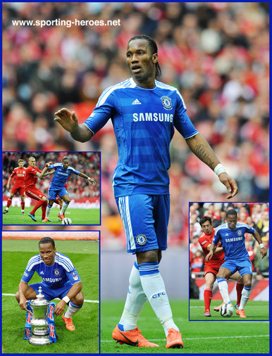 Didier Drogba - Chelsea FC - 2012 / 2010 / 2009 / 2007 F.A. Cup winner.