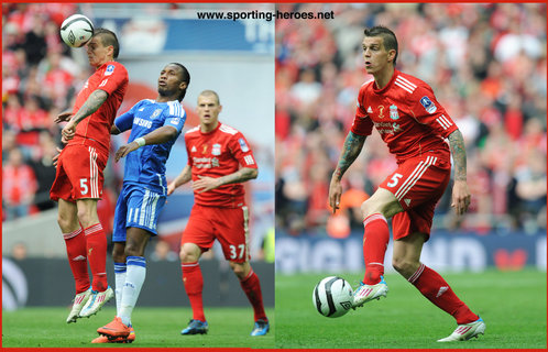 Daniel Agger - Liverpool FC - 2012 Two Cup Finals at Wembley.