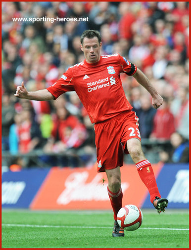 Jamie Carragher - Liverpool FC - 2012 League Cup Final (Winner).