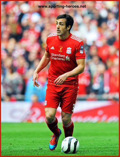 Jose Enrique - Liverpool FC - 2012 Two Cup Finals at Wembley.