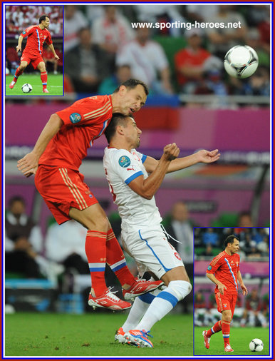 Sergei Ignashevich - Russia - 2012 European Football Championships - Poland/Ukraine.
