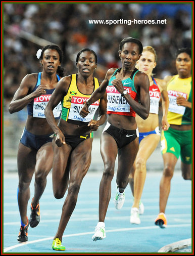 Janeth Jepkosgei Busienei - Kenya - Third place in 800m at 2011 World Champs.
