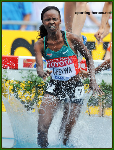 Milcah Chemos Cheywa - Kenya - Third at 2011 World Championships in 3,000m Steeplechase.