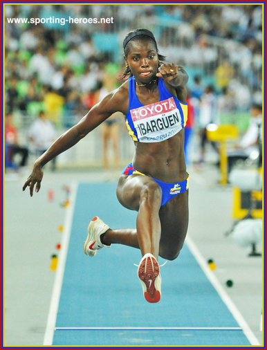 Caterine IBARGUEN - Colombia - 3rd. at 2011 World Championship in Daegu.