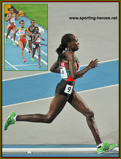 Sylvia Jebiwott Kibet - Kenya - Silver medal in 5,000m at the 2011 World Champs.
