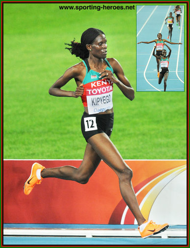 Sally KIPYEGO - Kenya - 2011 World Championships silver medal.
