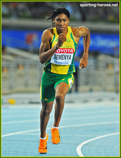 Caster Semenya - South Africa - Silver medal at 2011 World Championships.