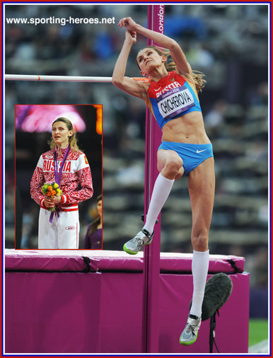 Anna Chicherova - Russia - 2012 Olympics High Jump Champion.