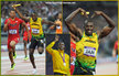 Usain BOLT - Jamaica - Third Gold at 2012 Olympics with 4x100m World Record.