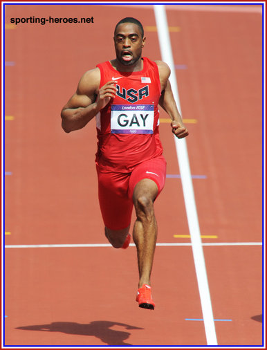 Tyson Gay - U.S.A. - Olympic 100 metres finalist in London 2012.