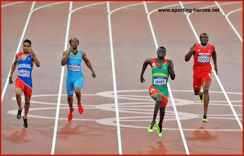Luguelin SANTOS - Dominican Republic - 2012 Olympic Games silver medal men's 400 metres.