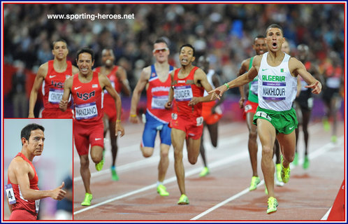 Leonel MANZANO - U.S.A. - Second place in 1500m at 2012 Olympic Games.