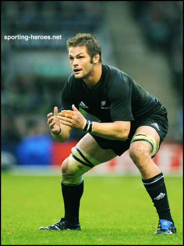 Richie McCaw - New Zealand - International caps for the All Blacks 2001 to 2009.