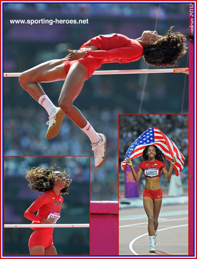 Brigetta BARRETT - U.S.A. - High jump silver medal at 2012 Olympic Games.