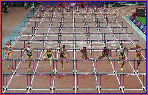 Lolo Jones - U.S.A. - 4th. place at 2012 Olympic Games 100mh.