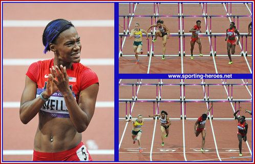 Kellie WELLS - U.S.A. - Bronze medal at 2012 Olympic Games.