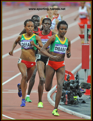 Sally KIPYEGO - Kenya - 2012 Olympic Games 5000m 4th. & 10,000m 2nd.