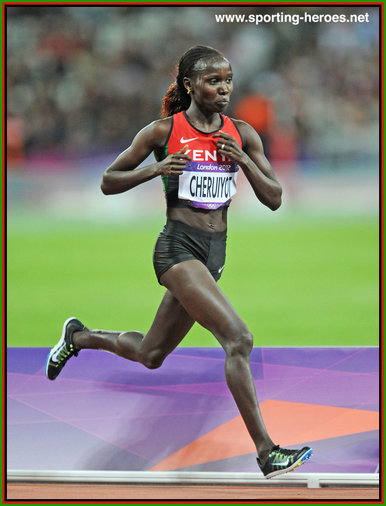 Vivian Cheruiyot - Kenya - Silver & Bronze medals at 2012 Olympic Games.