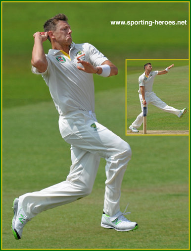 James PATTINSON - Australia - Cricket Test Record for Australia.