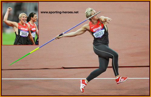 Christina Obergfoll - Germany - Olympic silver medal in javelin.