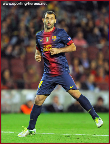 Javier Mascherano - Barcelona - Champions League 2012 - 2013
