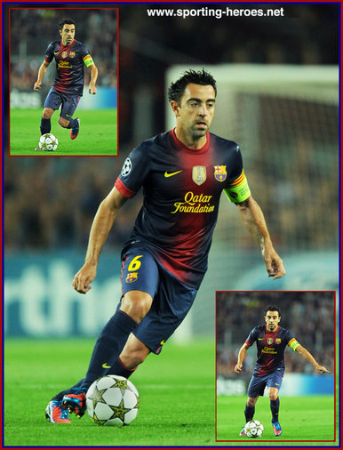 (Xavier Hernandez)     XAVI - Barcelona - Champions League 2012 - 2013