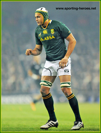 Juandre KRUGER - South Africa - International Rugby Union Caps.
