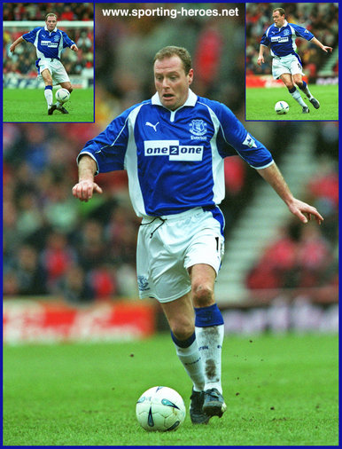 Paul Gascoigne - Everton FC - League Appearances.