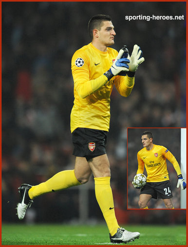 Vito MANNONE - Arsenal FC - Premiership Appearances