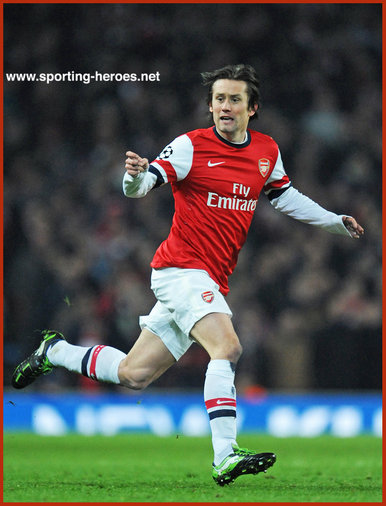 Tomas Rosicky - Arsenal FC - Champions League Seasons (3) 2012-13 to 2010/11.
