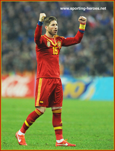Sergio Ramos - Spain - 2014 World Cup Qualifying Matches.  FIFA Copa del Mundo.
