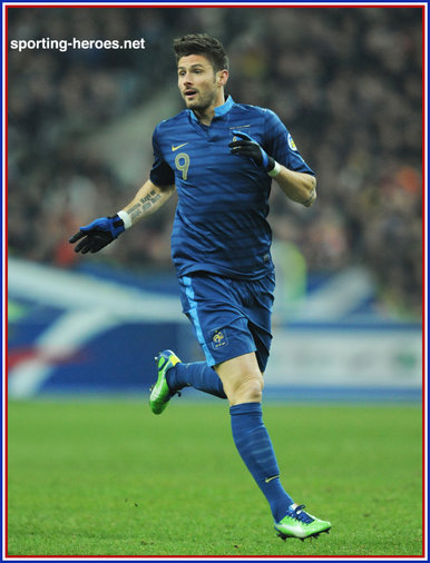 Olivier GIROUD - France - 2014 World Cup Qualifying Matches.  FIFA Copa del Mundo.