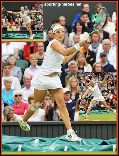 Kirsten FLIPKENS - Belgium - Semi finalist at Wimbledon 2013.