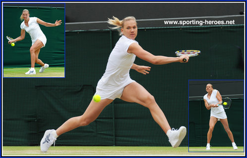 Kaia Kanepi - Estonia - Quarter finalist at Wimbledon 2013.