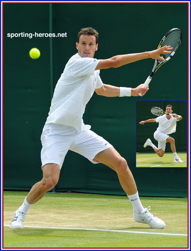 Kenny DE SCHEPPER - France - Quarter finalist at Wimbledon 2013.