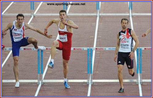 Emir BEKRIC - Serbia - 2012: silver medal at European Championsips 400m hurdles.