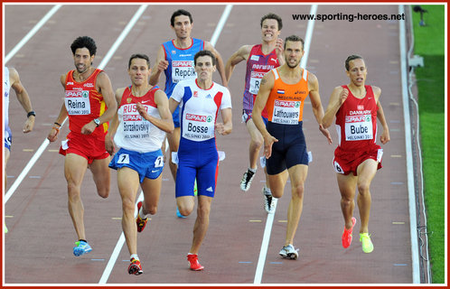Andreas BUBE - Denmark - 2012: European 800metres champion silver medal.