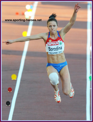 Yana BORODINA - Russia - 2012: European bronze medal in triple jump.