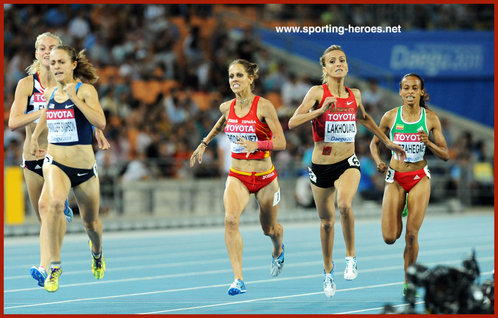 Btissam LAKHOUAD - Morocco - Fourth place in 1500m at 2011 World 1500m Championships.