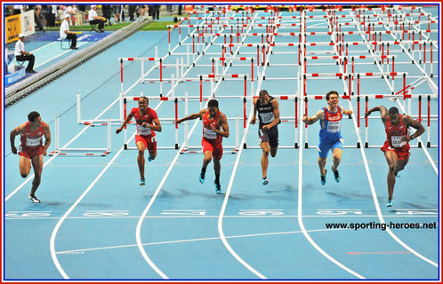 David Oliver - U.S.A. - 2013 World 110m Hurdles Champion in Moscow.