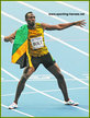 Usain BOLT - Jamaica - 2013 Usain Bolt wins his fifth World Championship sprint gold medal.