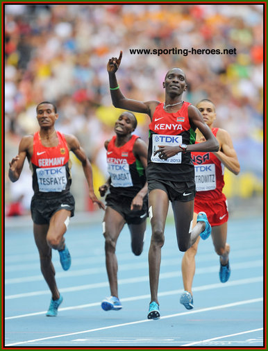 Asbel Kiprop - Kenya - 1500m World Champion once again in 2013.