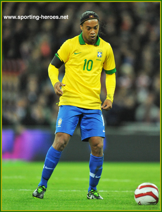 RONALDINHO International football matches for Brazil in 2013