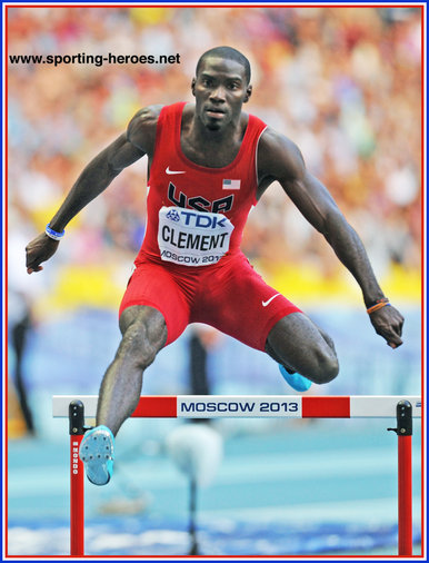 Kerron Clement - U.S.A. - Finalist at 2013 World Athletics Championships in Moscow.