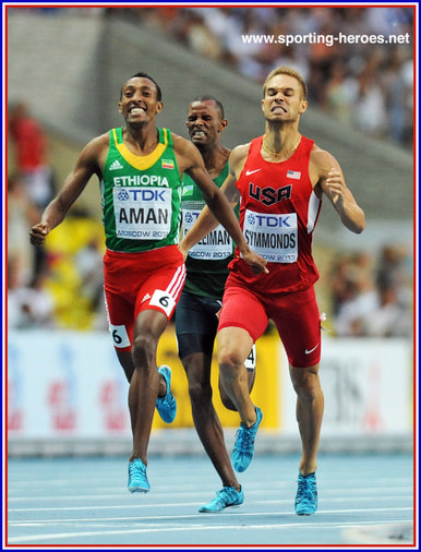 Nick Symmonds - U.S.A. - 2nd. in 800 metres at 2013 World Championships.